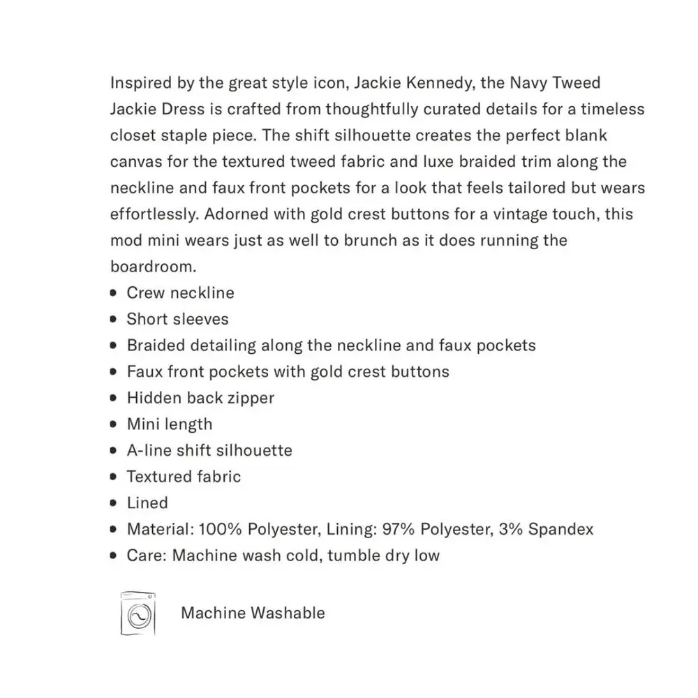 TUCKERNUCK Magnolia Tweed Jackie Dress NWT Size Large - Picture 11 of 12